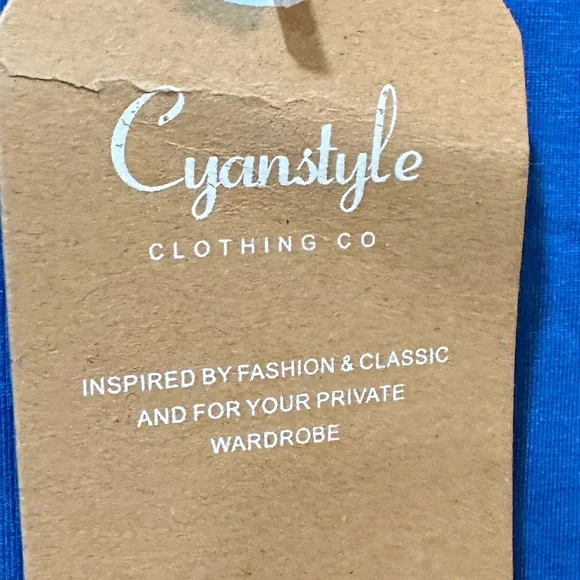 Cyanstyle XL comfortable workout athletic casual, easy-going gym shirt open back - Picture 5 of 8